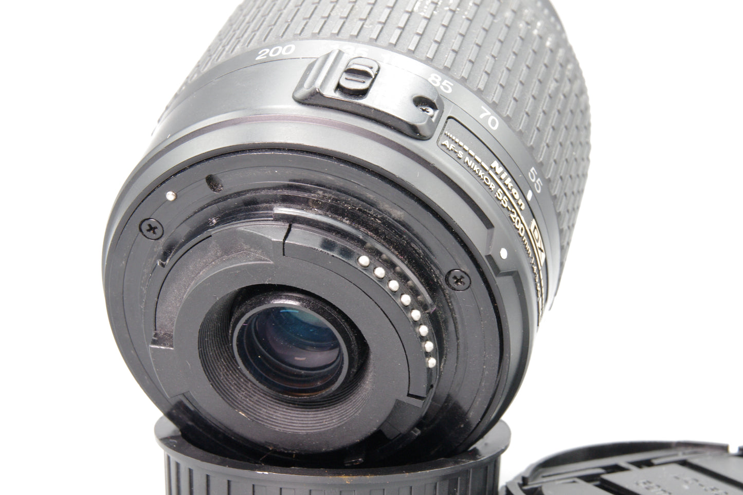Nikon AF‑S DX 55–200mm f/4–5.6G Lens – Boxed – Scratches/Separation – Good