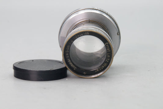 Leica Summar 5cm f/2 Lens LTM M39 - Serviced - 1938 Serial 402186