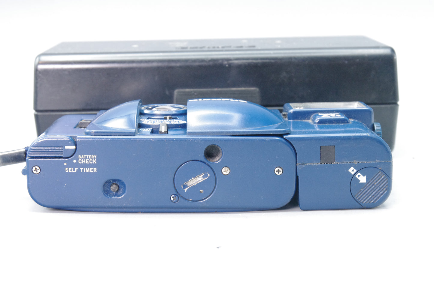 Olympus XA2 City Blue 35mm Compact Film Camera with A11 Flash – Serviced