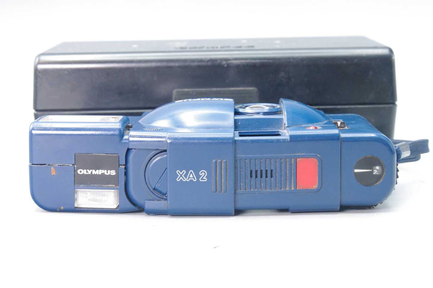 Olympus XA2 City Blue 35mm Compact Film Camera with A11 Flash – Serviced