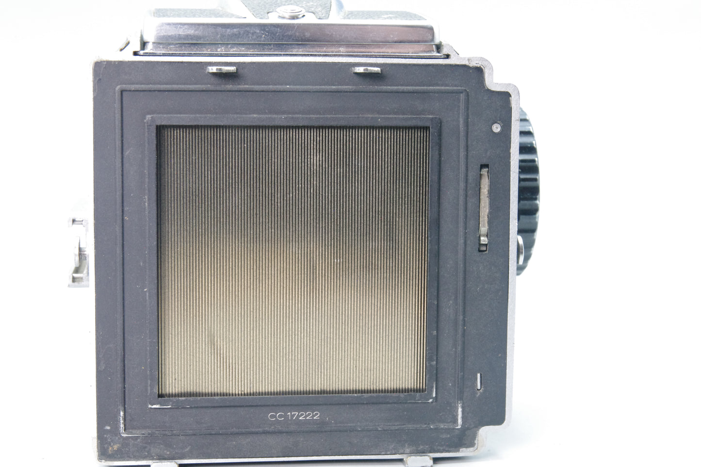 Hasselblad 1000F Camera – C16 Back – Waist Level Finder – Tested – VGC