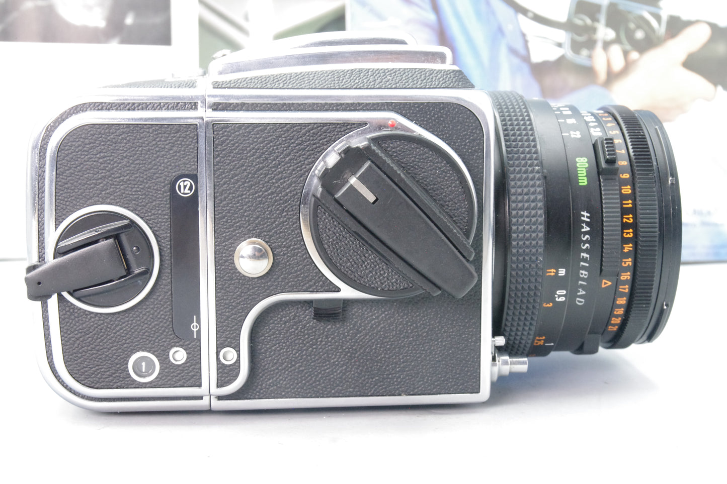 Hasselblad 500C/M Kit – Planar 80mm, A12 Matching Serials, WLF, Boxes – Near Mint