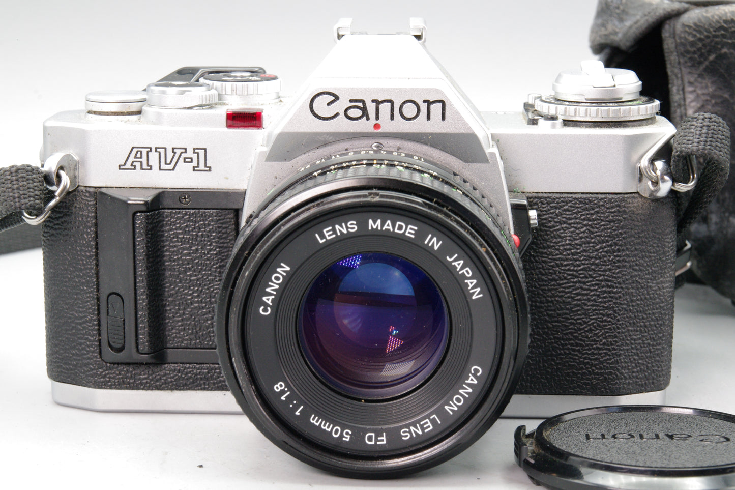 Canon AV-1 + FD 50mm f/1.8 Lens – Excellent Tested 35mm Film SLR + New Batteries