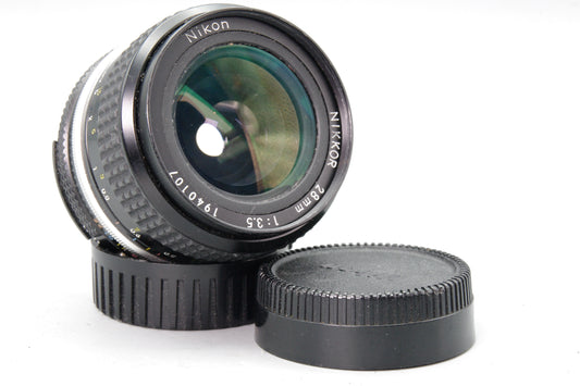 Nikon Nikkor 28mm f/3.5 AI Wide‑Angle Lens – Minor Haze – Good Condition