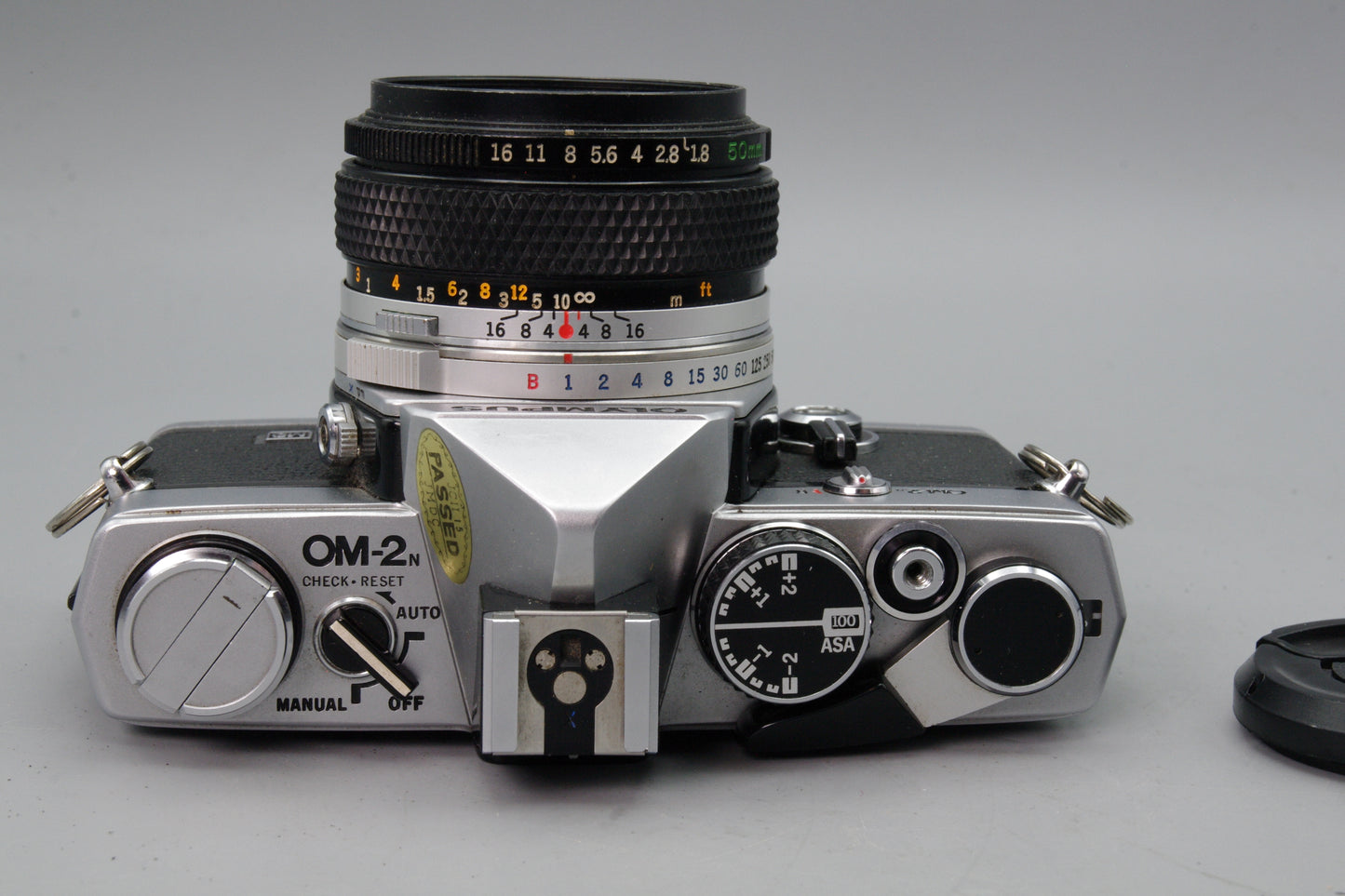 Olympus OM-2N 35mm SLR + Zuiko 50mm f/1.8 Lens – Tested & New Batteries