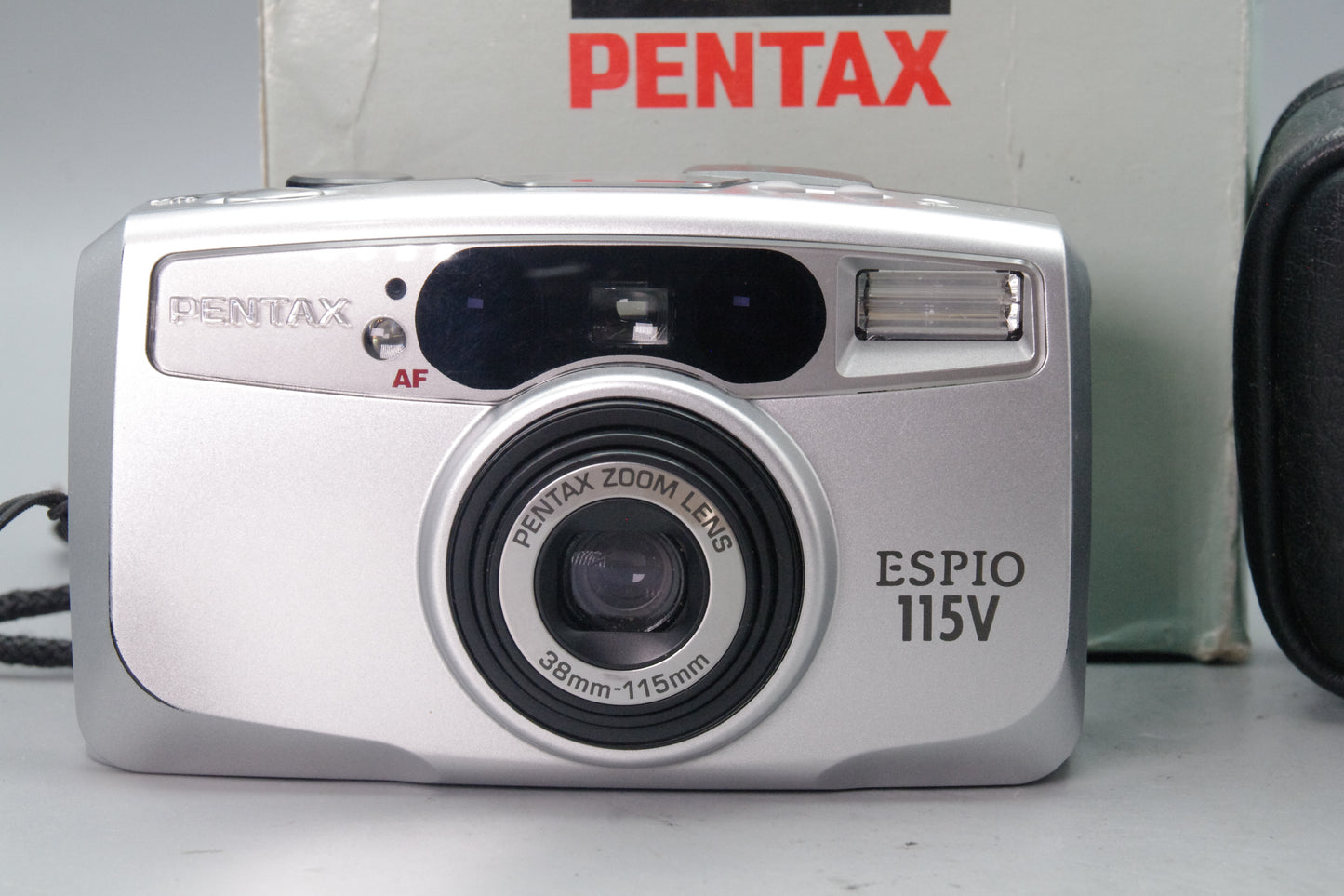 Pentax Espio 115V 35mm Film Camera – Tested & Working – With Case & Box – Excellent