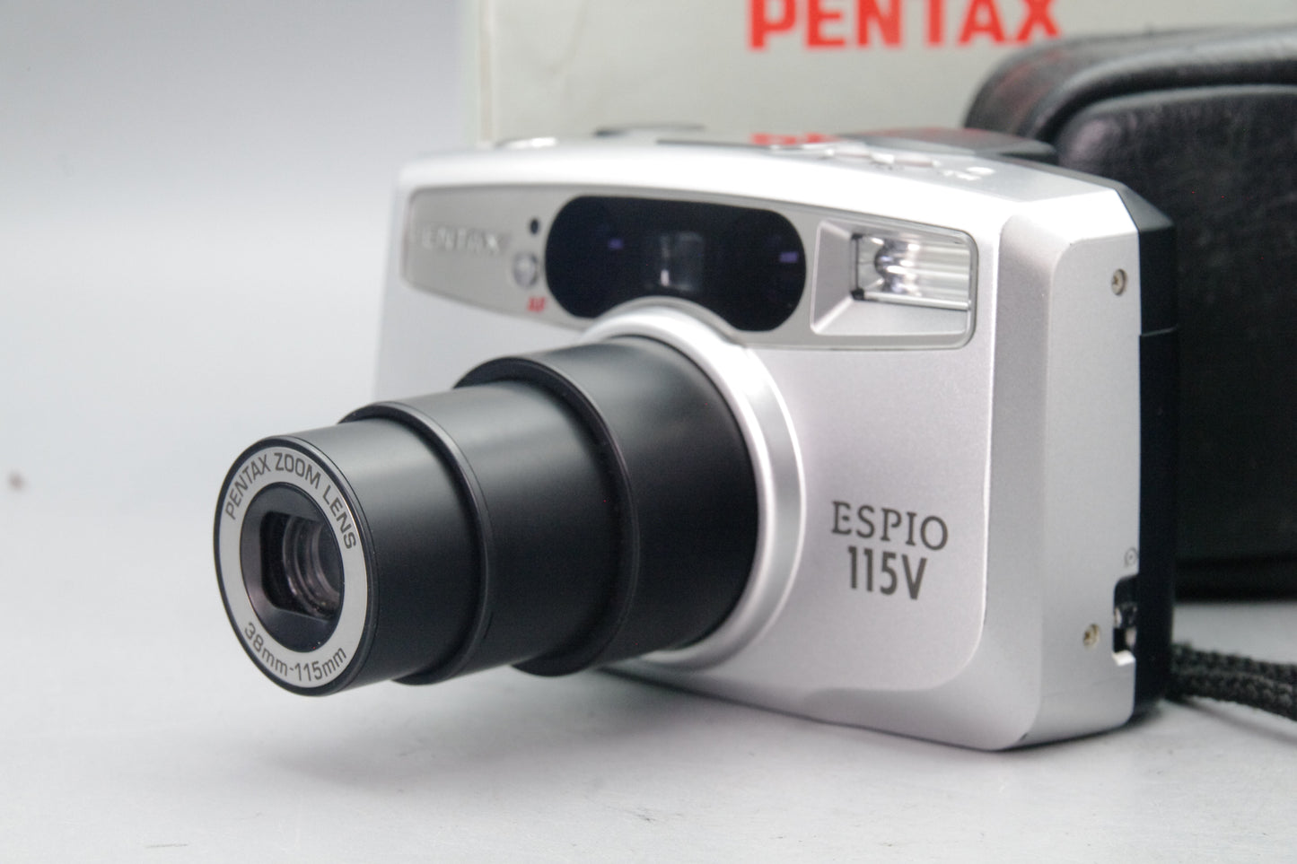 Pentax Espio 115V 35mm Film Camera – Tested & Working – With Case & Box – Excellent