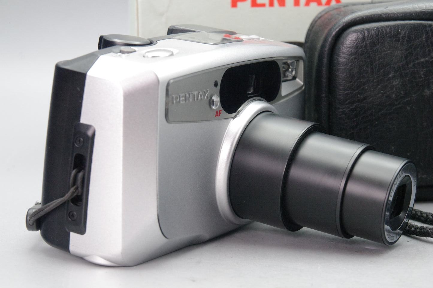 Pentax Espio 115V 35mm Film Camera – Tested & Working – With Case & Box – Excellent
