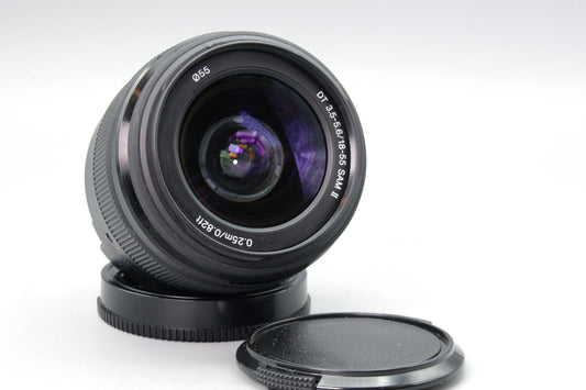 Sony DT 18–55mm f/3.5–5.6 SAM II A‑Mount Lens – SAL18552 – Excellent