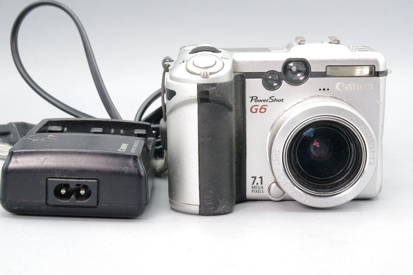 Canon PowerShot G6 Digital Camera – 7.1MP – Tested – Charger Included VGC