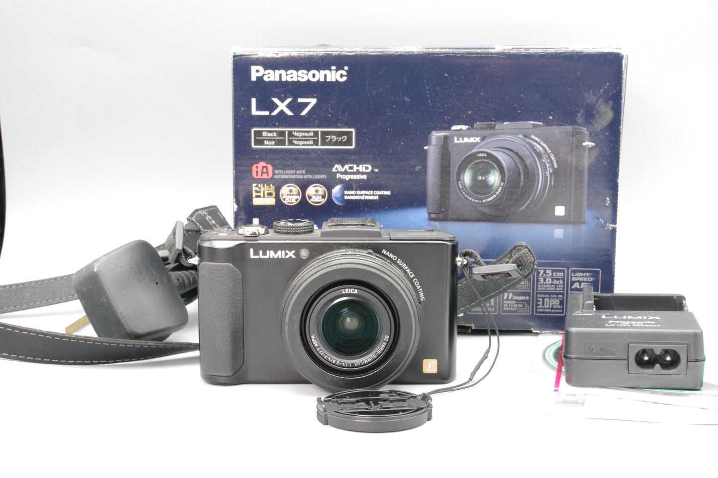 Panasonic Lumix DMC‑LX7 Digital Camera – Boxed – Fast Lens – Excellent