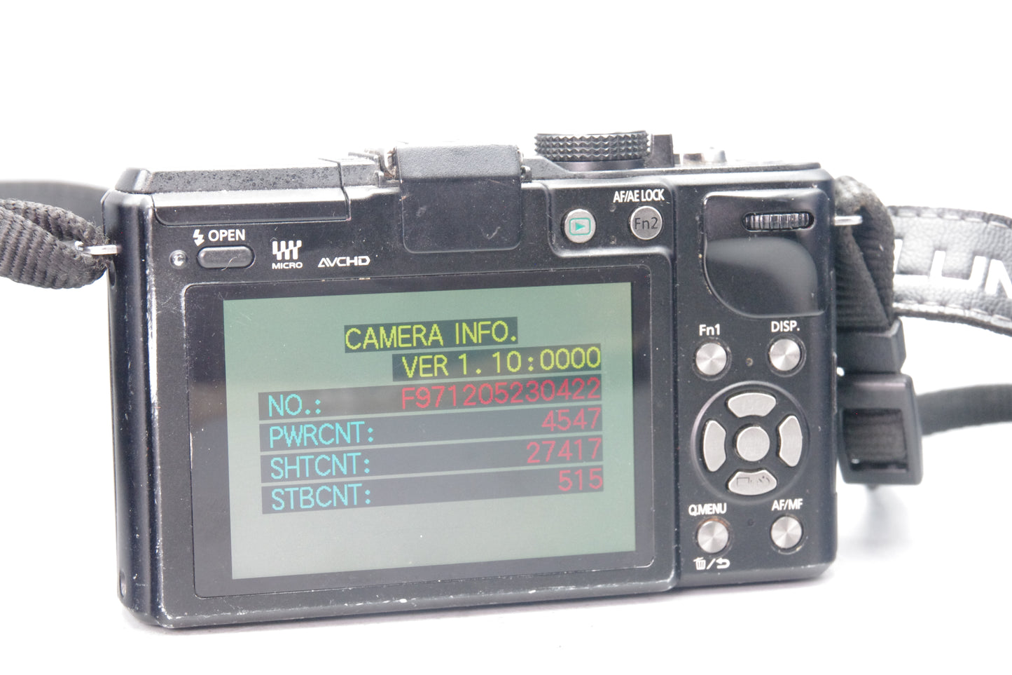 Panasonic Lumix DMC‑GX1 16MP M4/3 Camera – S/C 27417 – With 14‑42mm Lens