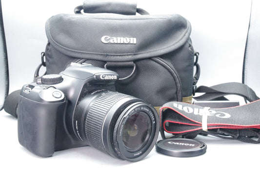 Canon EOS 1100D 12.2MP DSLR + 18‑55mm III Lens – S/C 629 – Charger & Case