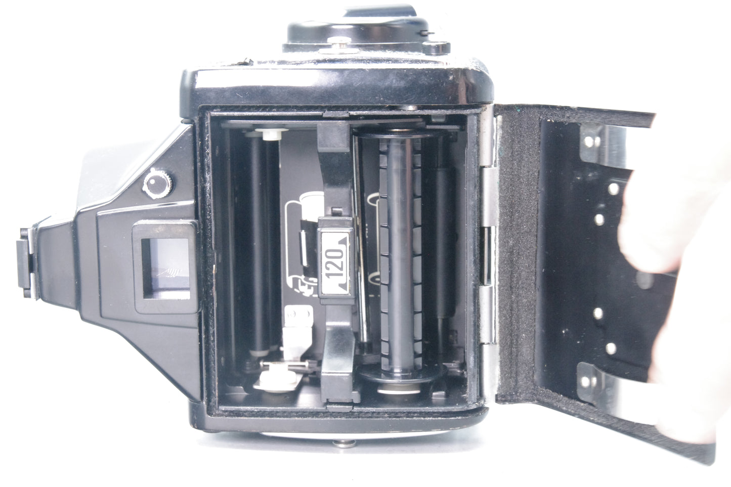 Mamiya M645J Medium Format Camera – Metered Finder Fault – Shutter Working