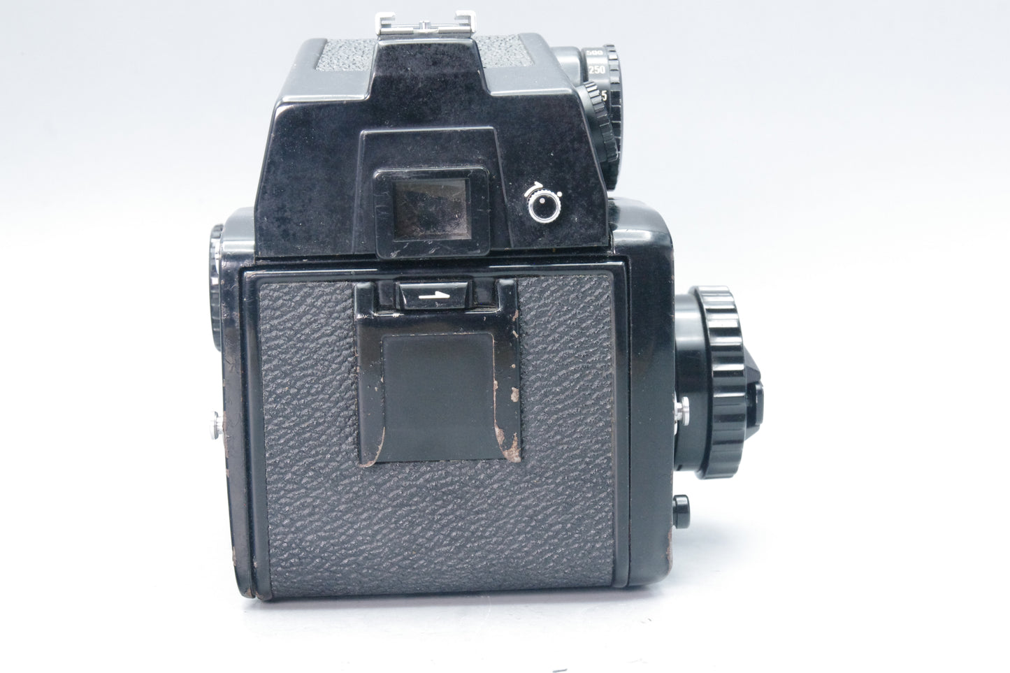 Mamiya M645J Medium Format Camera – Metered Finder Fault – Shutter Working