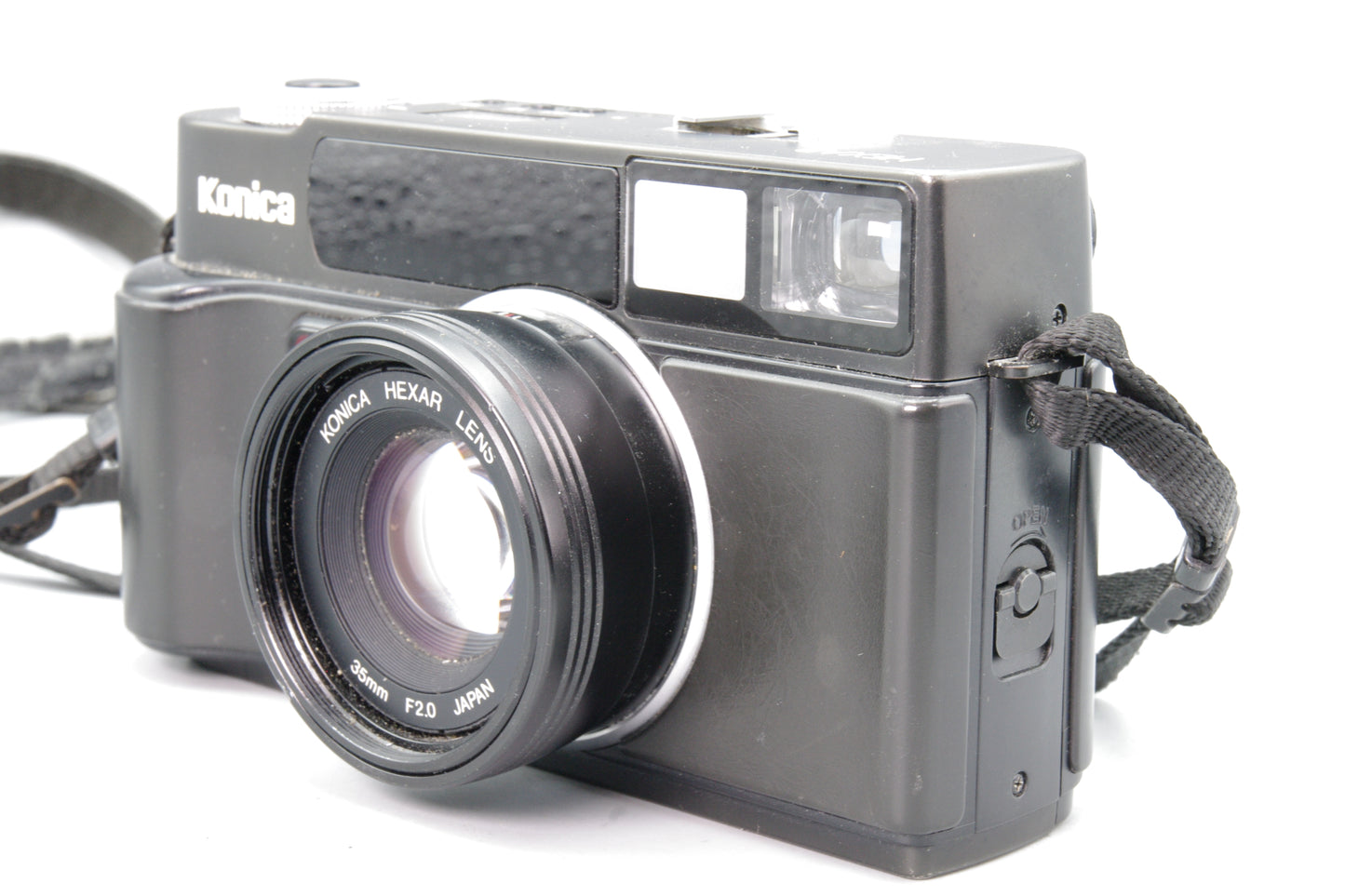 Konica Hexar AF 35mm Film Camera – 35mm f/2 Lens – Tested – Very Good