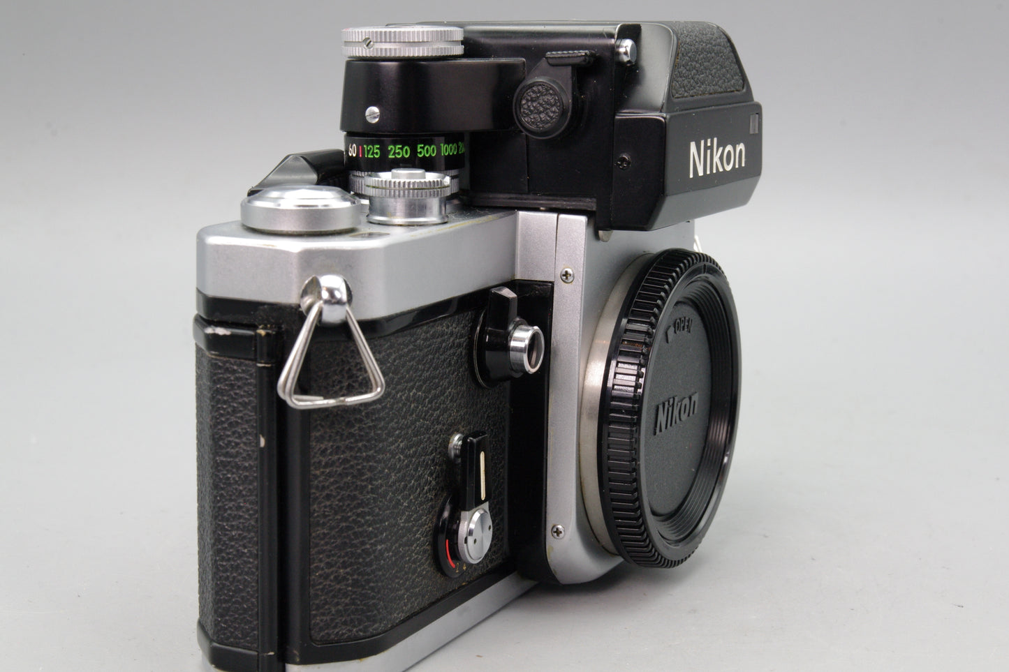 Nikon F2 Photomic Silver 35mm SLR + DP‑1 Finder – Classic Pro Body – Exc