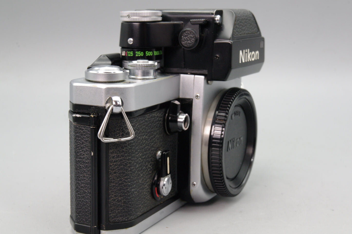 Nikon F2 Photomic Silver 35mm SLR + DP‑1 Finder – Classic Pro Body – Exc
