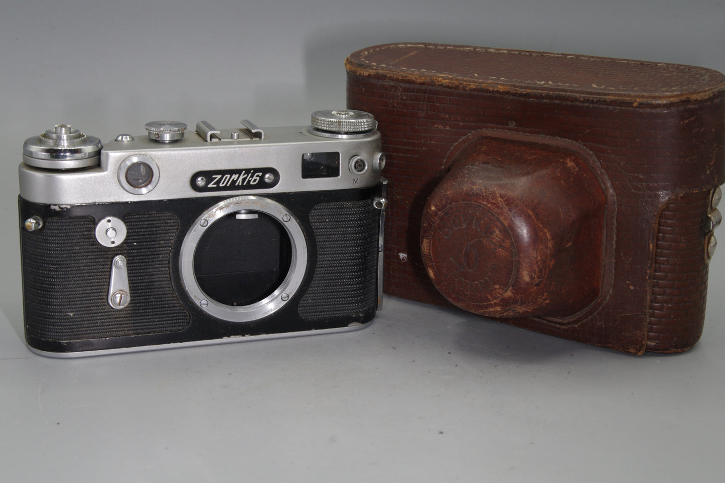 Soviet Zorki 6 35mm Leica Style Rangefinder and Case