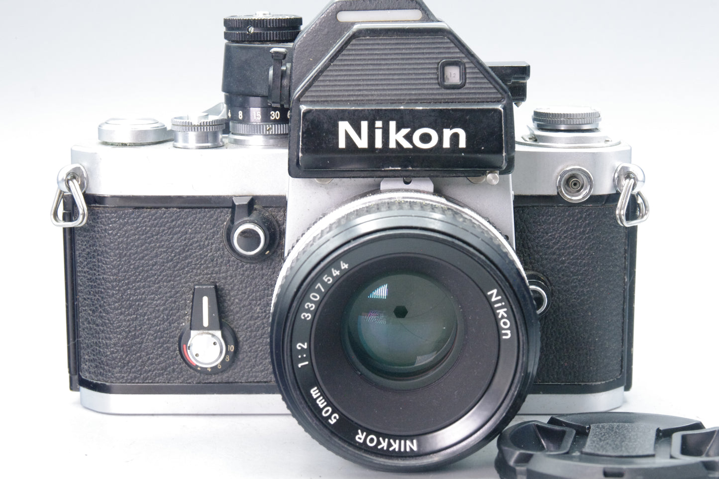Nikon F2 Photomic 35mm SLR + DP‑2 LED Finder & 50mm f/2 Lens – Tested VGC