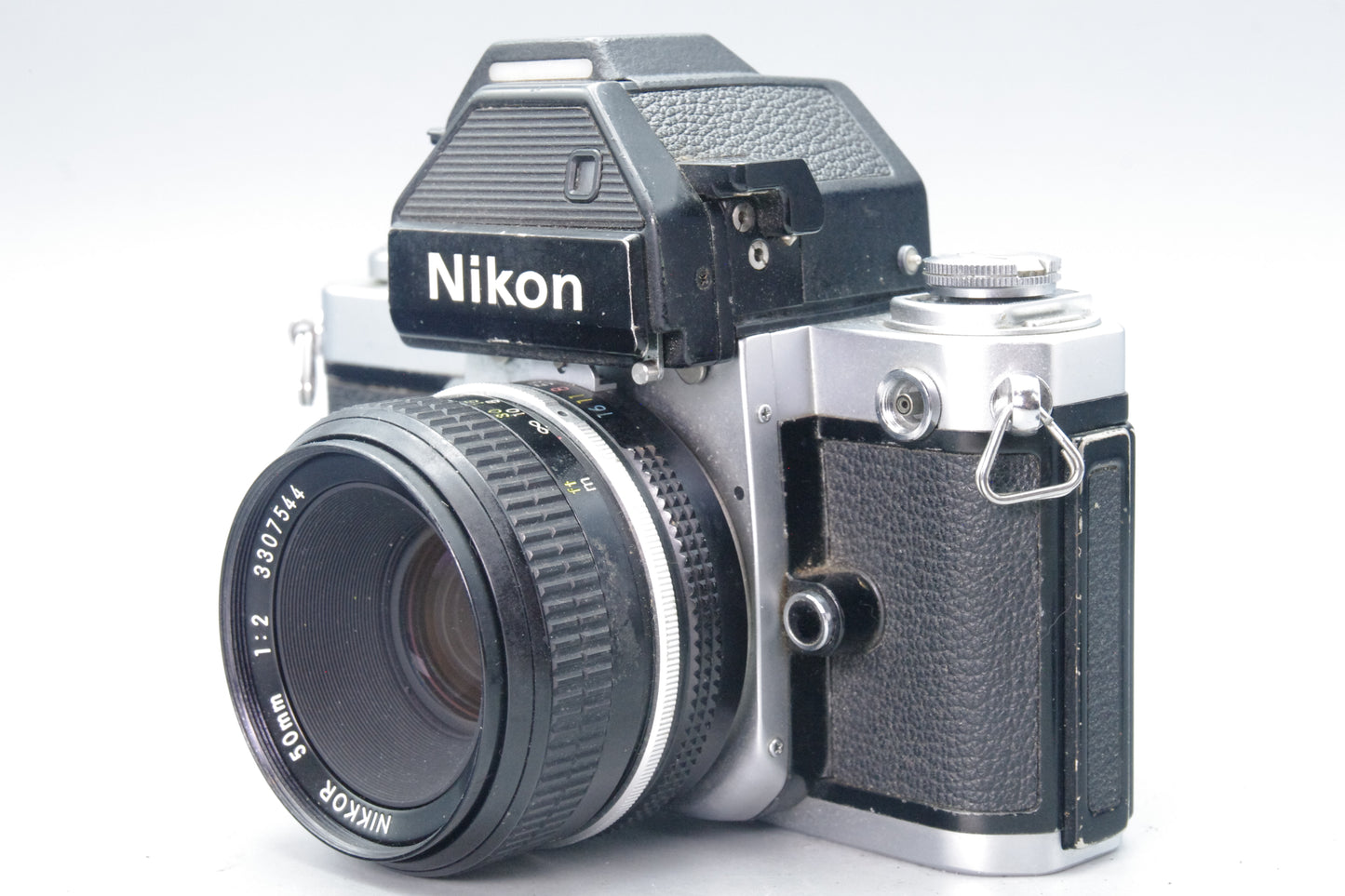 Nikon F2 Photomic 35mm SLR + DP‑2 LED Finder & 50mm f/2 Lens – Tested VGC
