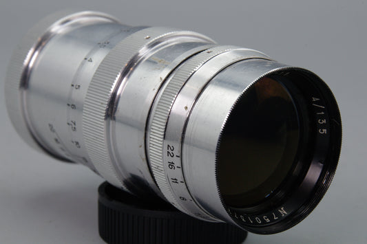 Jupiter-11 135mm f/4 M39 Lens – Soviet Telephoto Prime – Excellent Condition