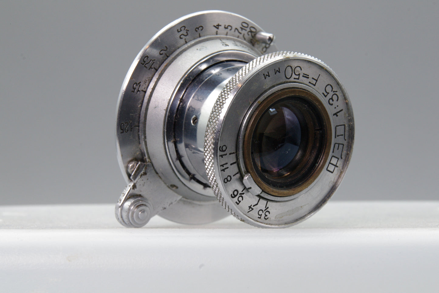 KMZ FED 50mm f/3.5 Collapsible Lens – M39 LTM – Soviet – Tested – Clean Optics