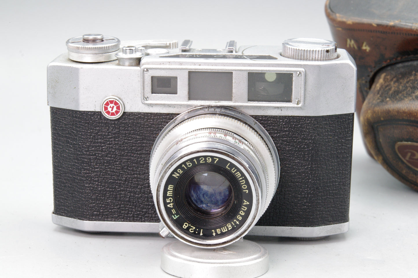 Pal M4 Rangefinder Camera + 45mm f/2.8 Luminar Lens with Case – VGC