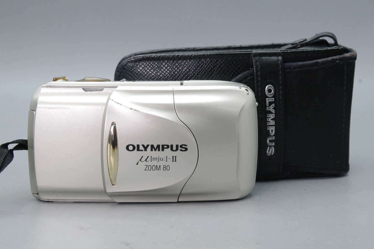 Olympus MJU Zoom II 80 Champagne Camera – 38–80mm Lens – VGC Tested