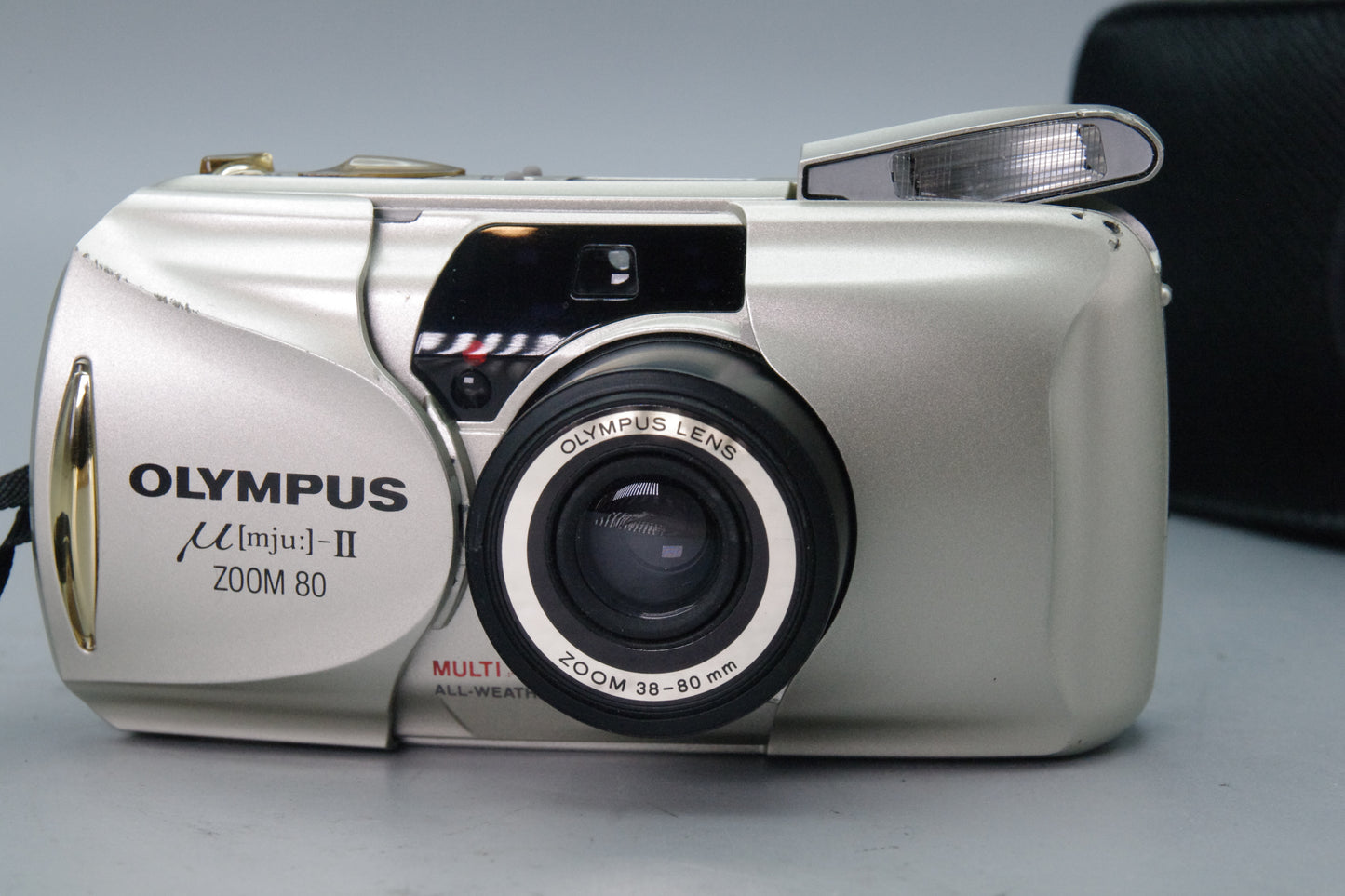 Olympus MJU Zoom II 80 Champagne Camera – 38–80mm Lens – VGC Tested
