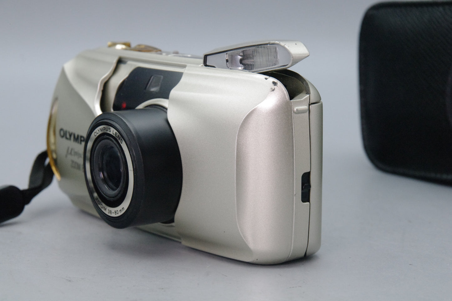 Olympus MJU Zoom II 80 Champagne Camera – 38–80mm Lens – VGC Tested
