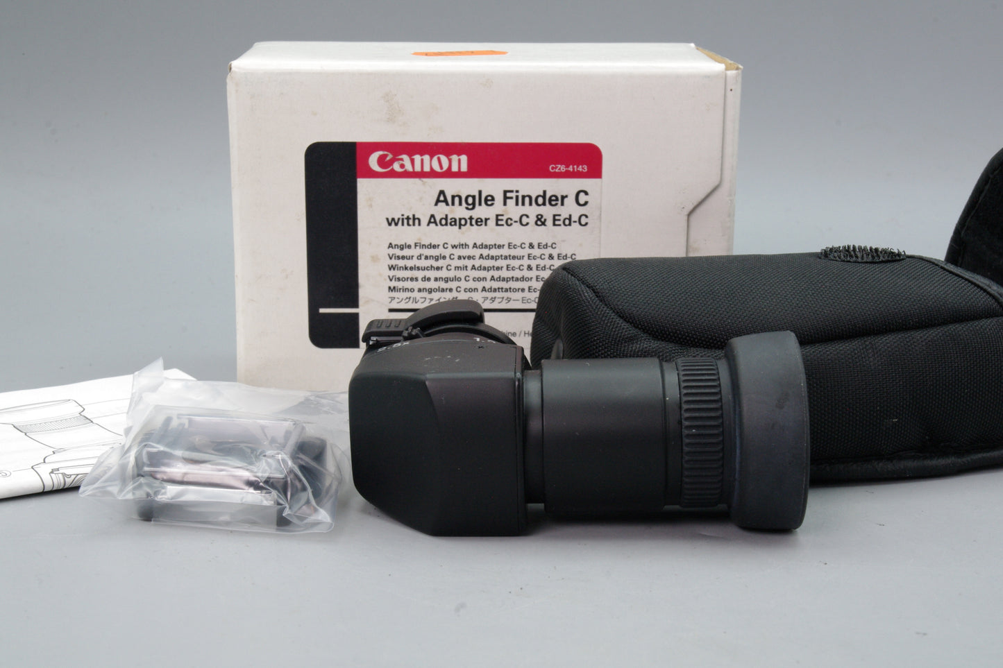 Canon Angle Finder C Boxed with Ec‑C &amp; Ed‑C Adapters Excellent