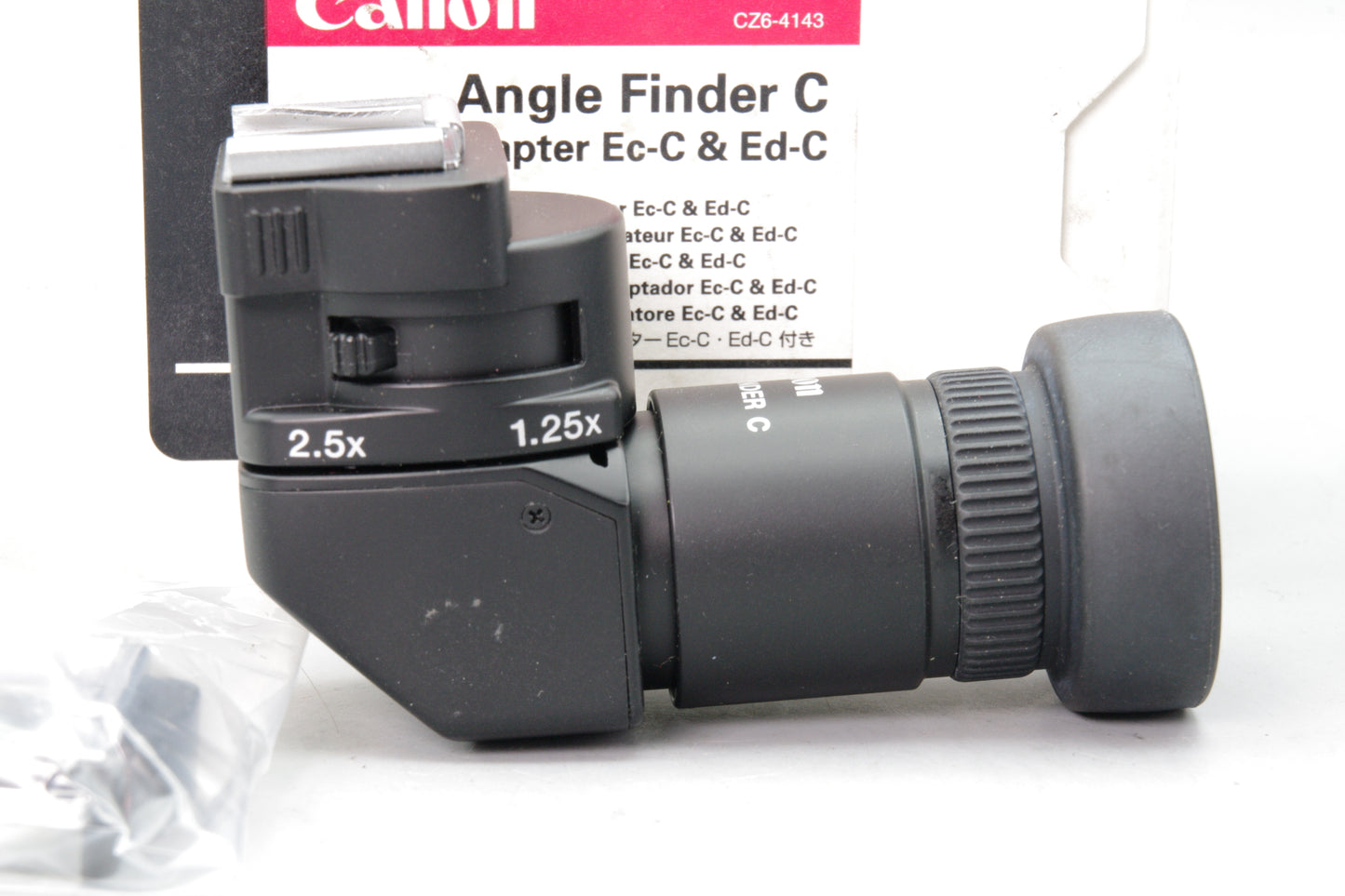 Canon Angle Finder C Boxed with Ec‑C &amp; Ed‑C Adapters Excellent