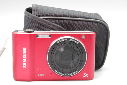 Samsung ES90 Red 14.2MP Digital Camera with Battery & Case – Excellent