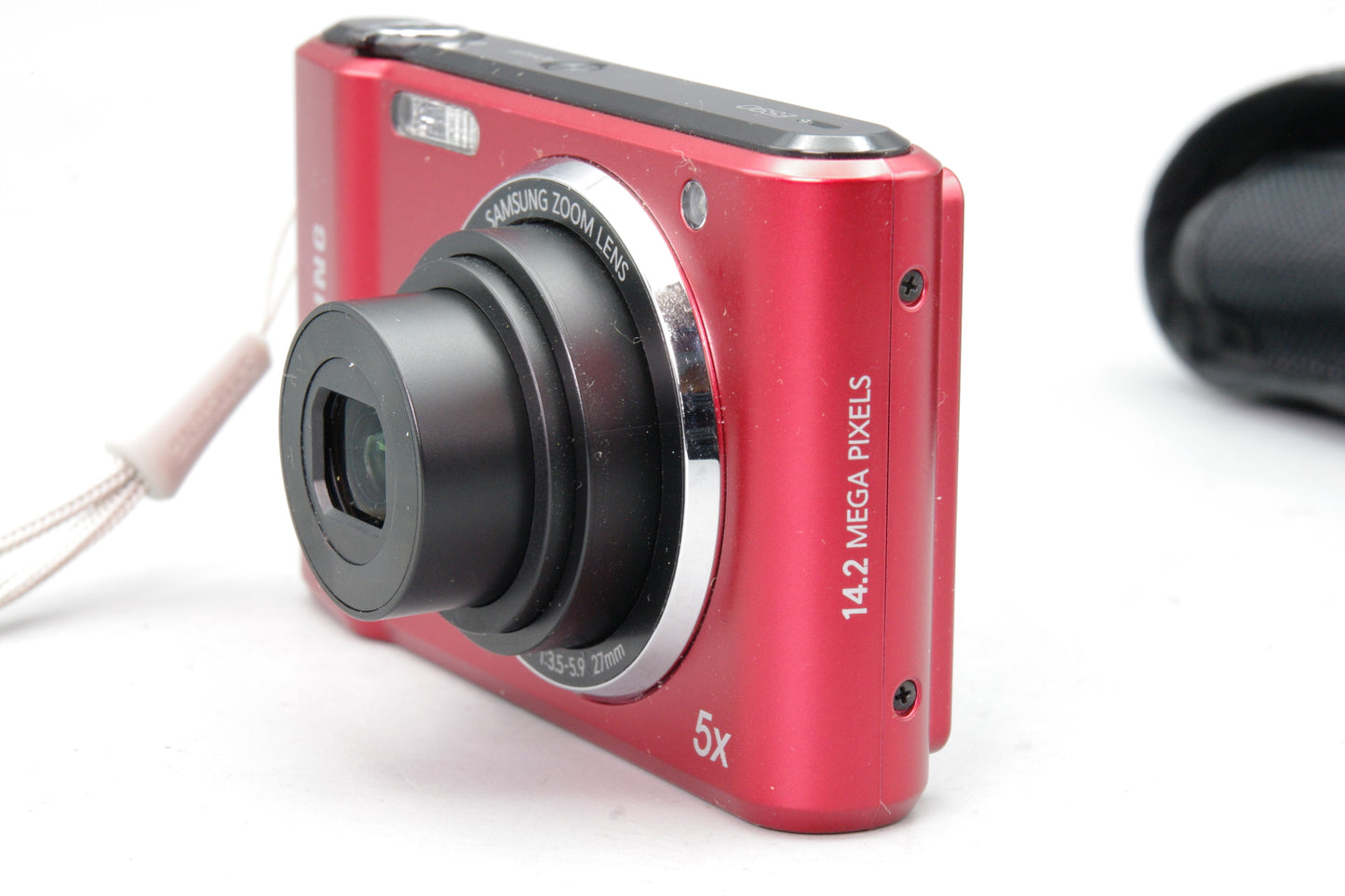 Samsung ES90 Red 14.2MP Digital Camera with Battery & Case – Excellent