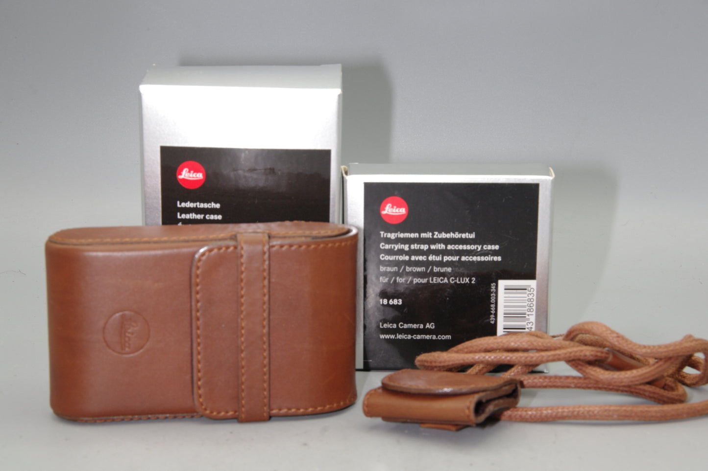 Leica C-Lux 2 Brown Case With Accessory Case and Strap Boxed Mint