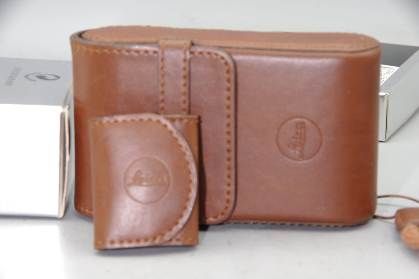 Leica C-Lux 2 Brown Case With Accessory Case and Strap Boxed Mint