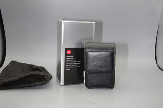 Leica C-Lux 3  Black Leather Case Boxed Mint 18687