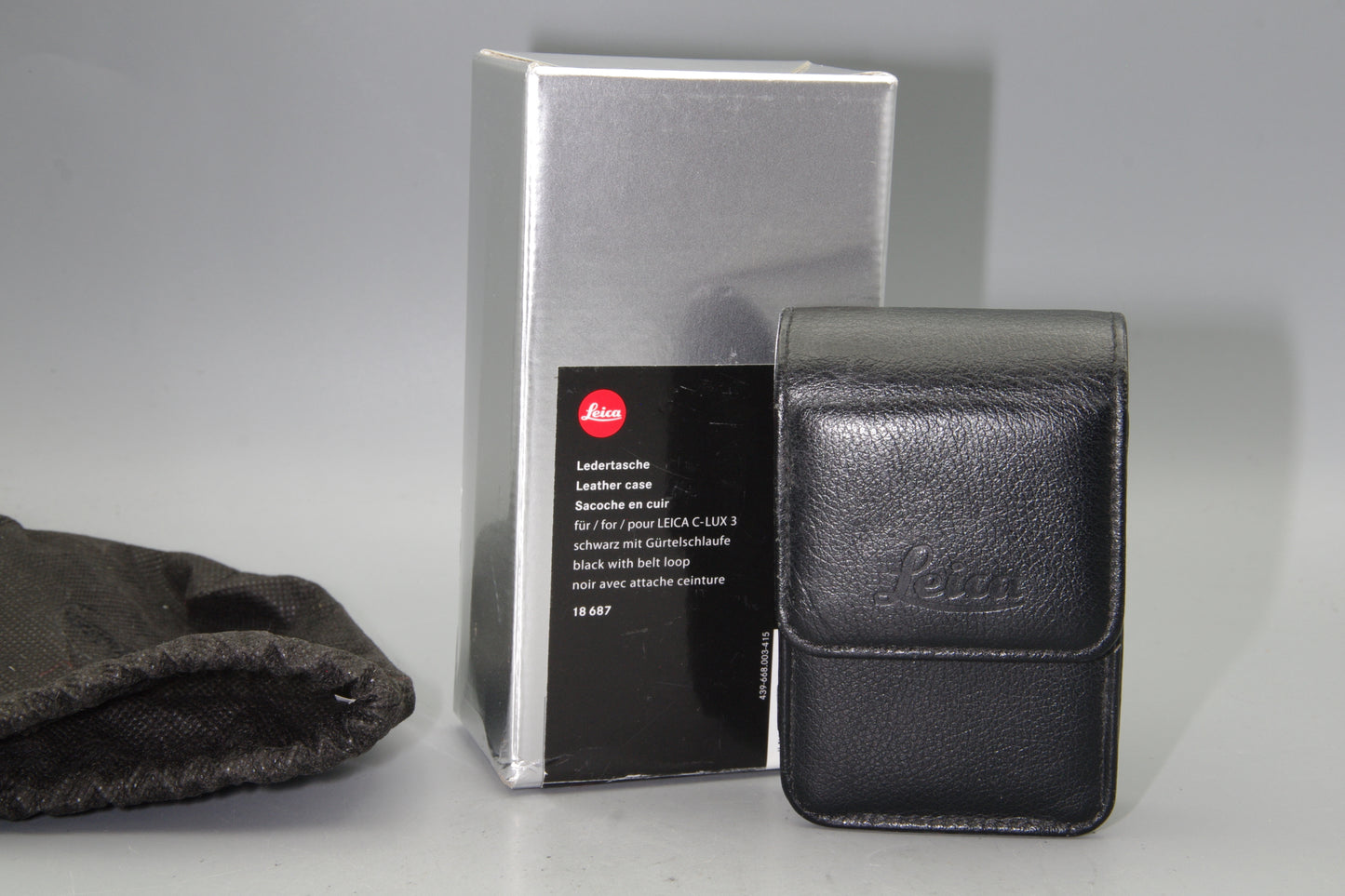 Leica C-Lux 3  Black Leather Case Boxed Mint 18687