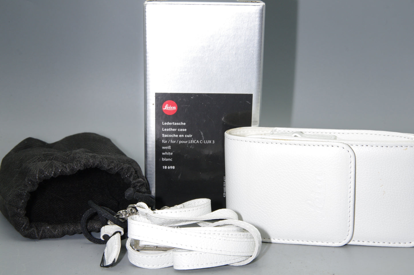 Leica C-Lux 3  White Leather Case Boxed Mint 18698