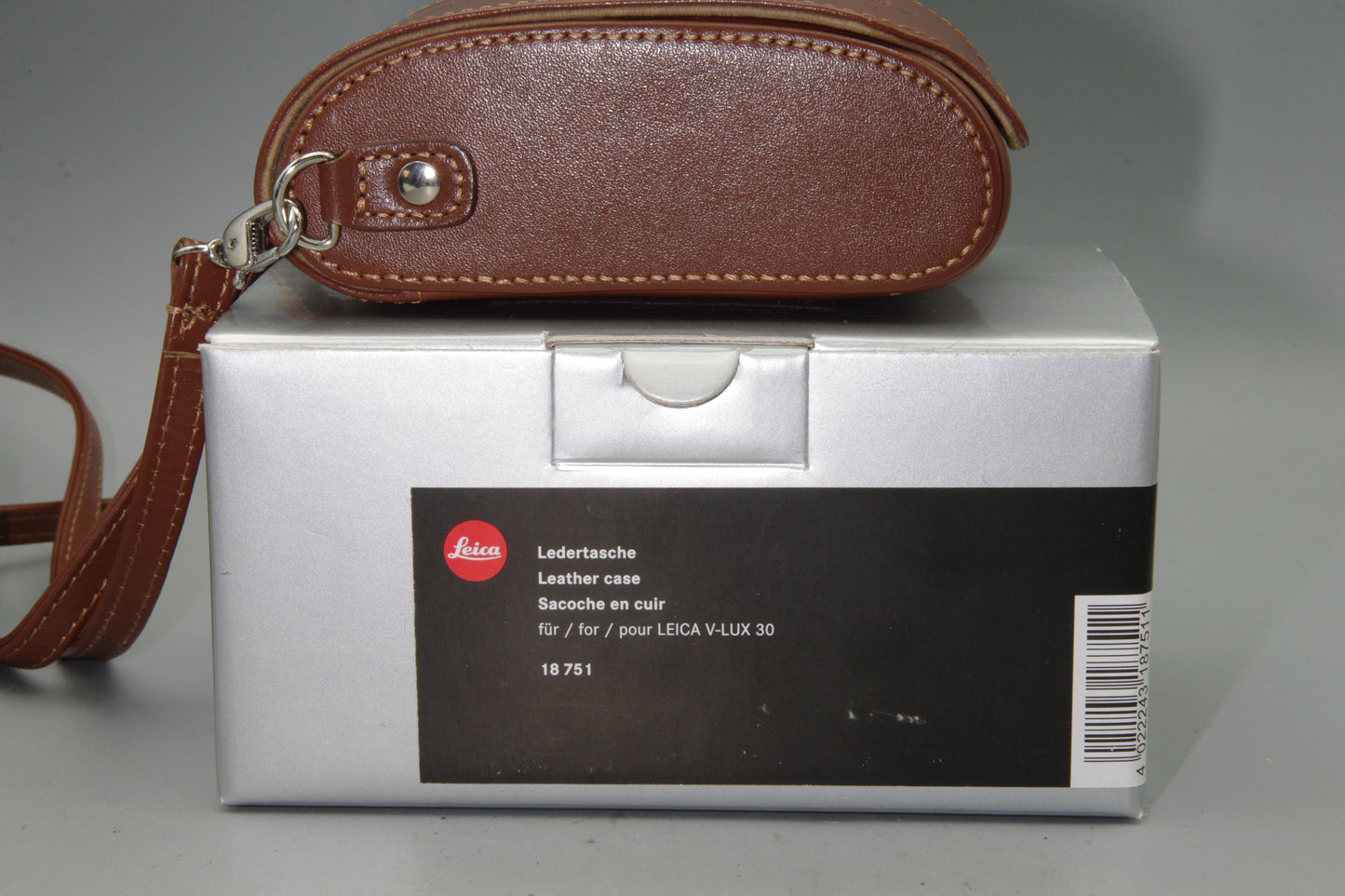 Leica V-Lux 30  Brown Leather Case Boxed Mint 18751