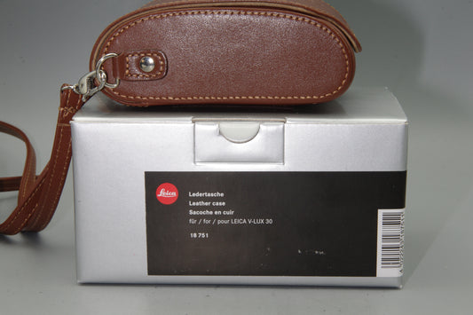 Leica V-Lux 30  Brown Leather Case Boxed Mint 18751
