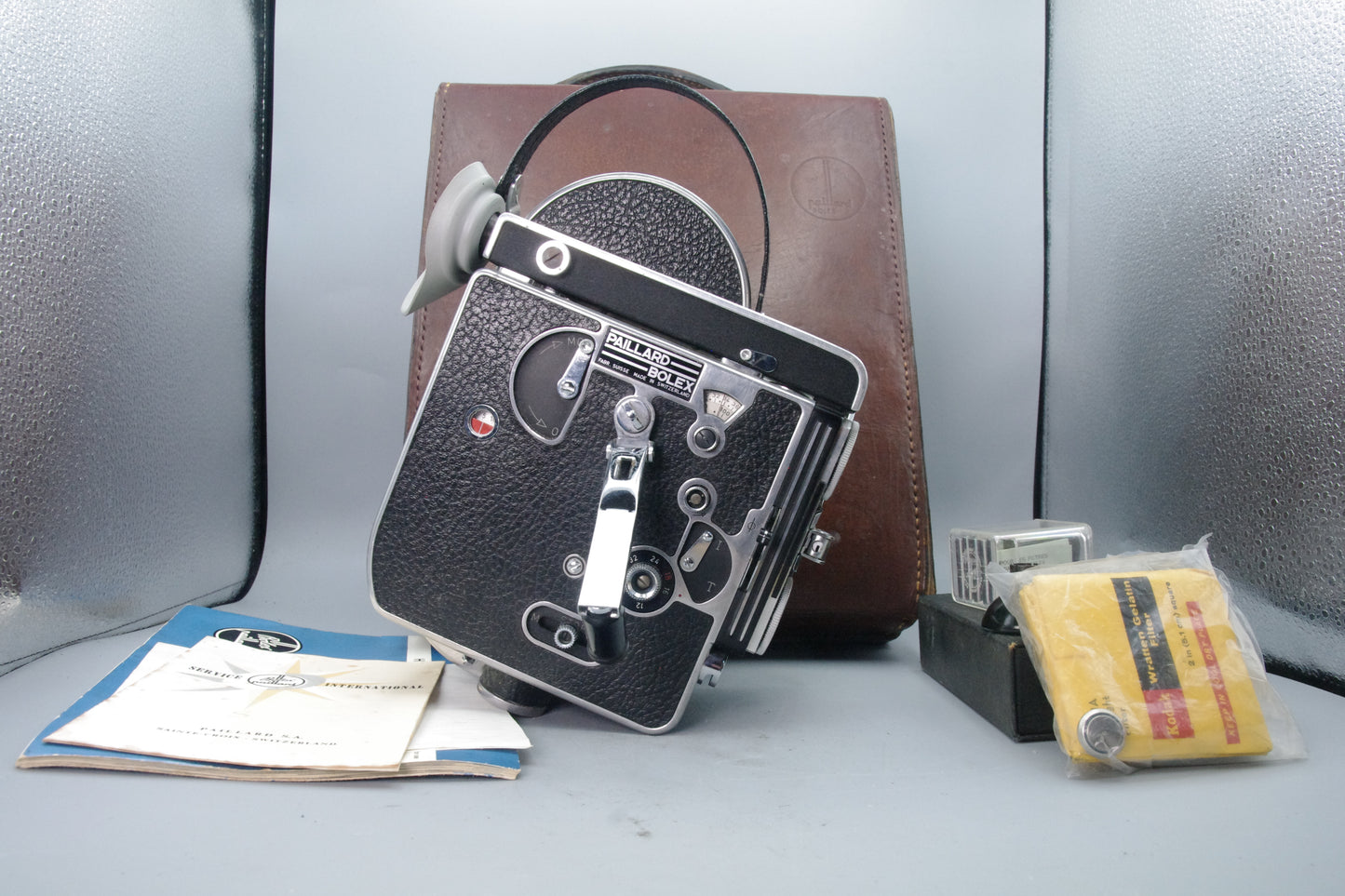 Bolex H‑16 Reflex 16mm Camera – With Case, Instructions & Accessories – Excellent