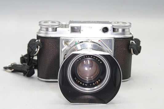 Voigtlander Prominent 35mm Rangefinder Camera with 50mm F/2 Ultron Lens