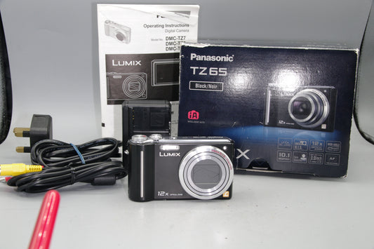 Panasonic Lumix DMC-TZ65 10.1MP 12X Optical Zoom Digital Camera - Boxed