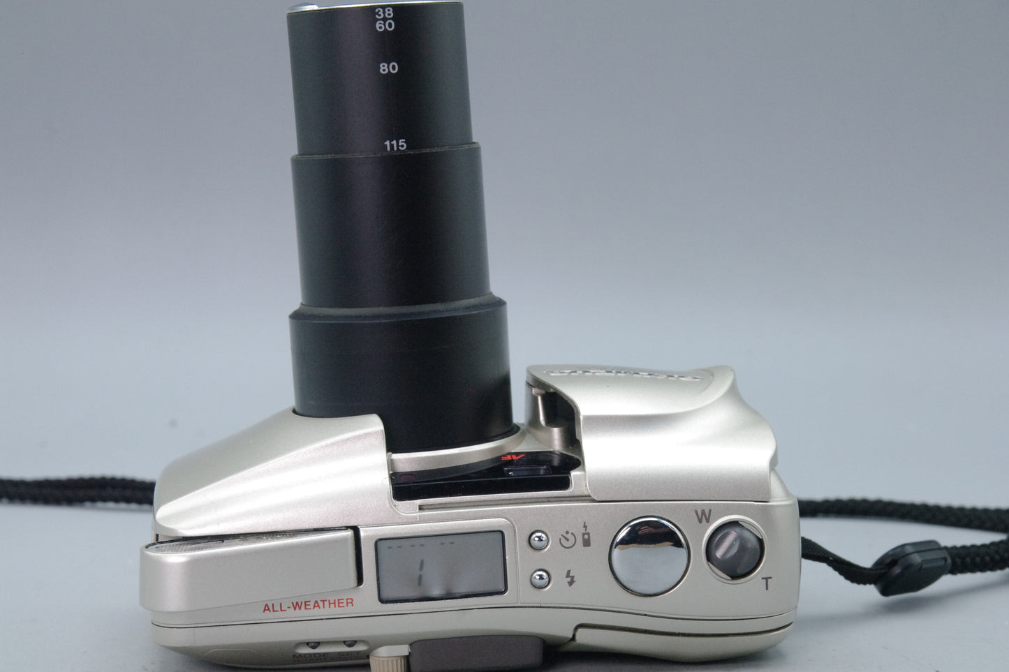 Olympus MJU Zoom 115 35mm Film Camera Champagne – Tested – VGC
