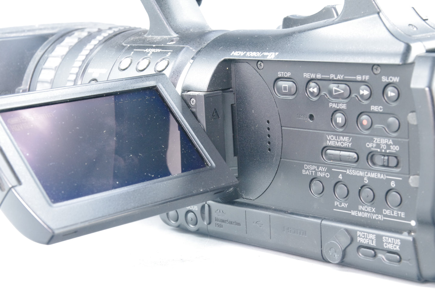 Sony HVR‑V1E HDV Camcorder – Tested – With Charger, Cables, NP‑F960 & Remote