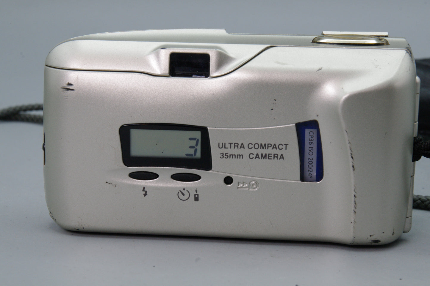 Olympus MJU II Champagne 35mm Film Camera with 35mm f2.8 Lens  with Case