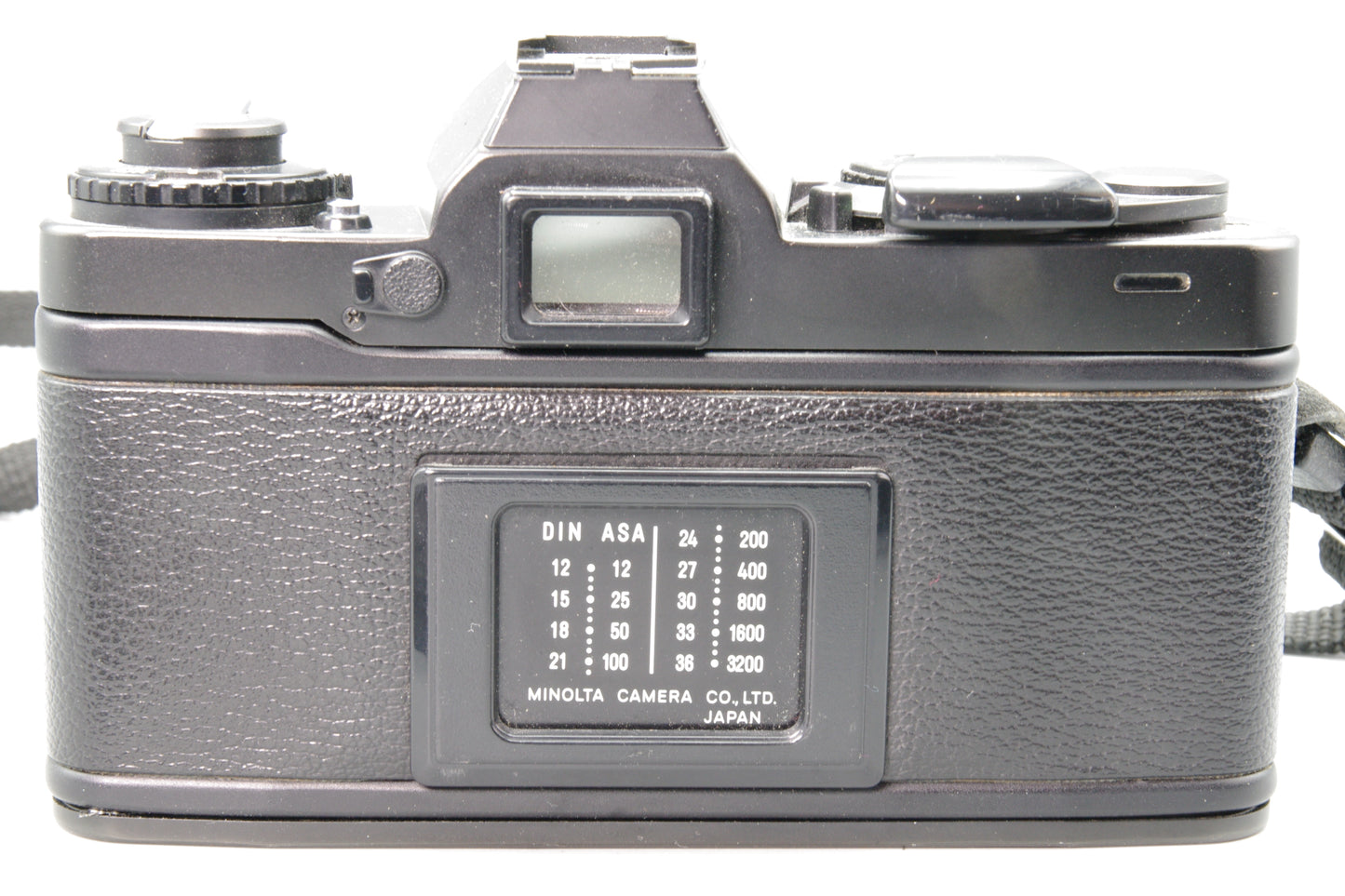 Minolta XD7 Black 35mm SLR + Rokkor‑PF 50mm f/2 – Tested – Excellent + Batteries