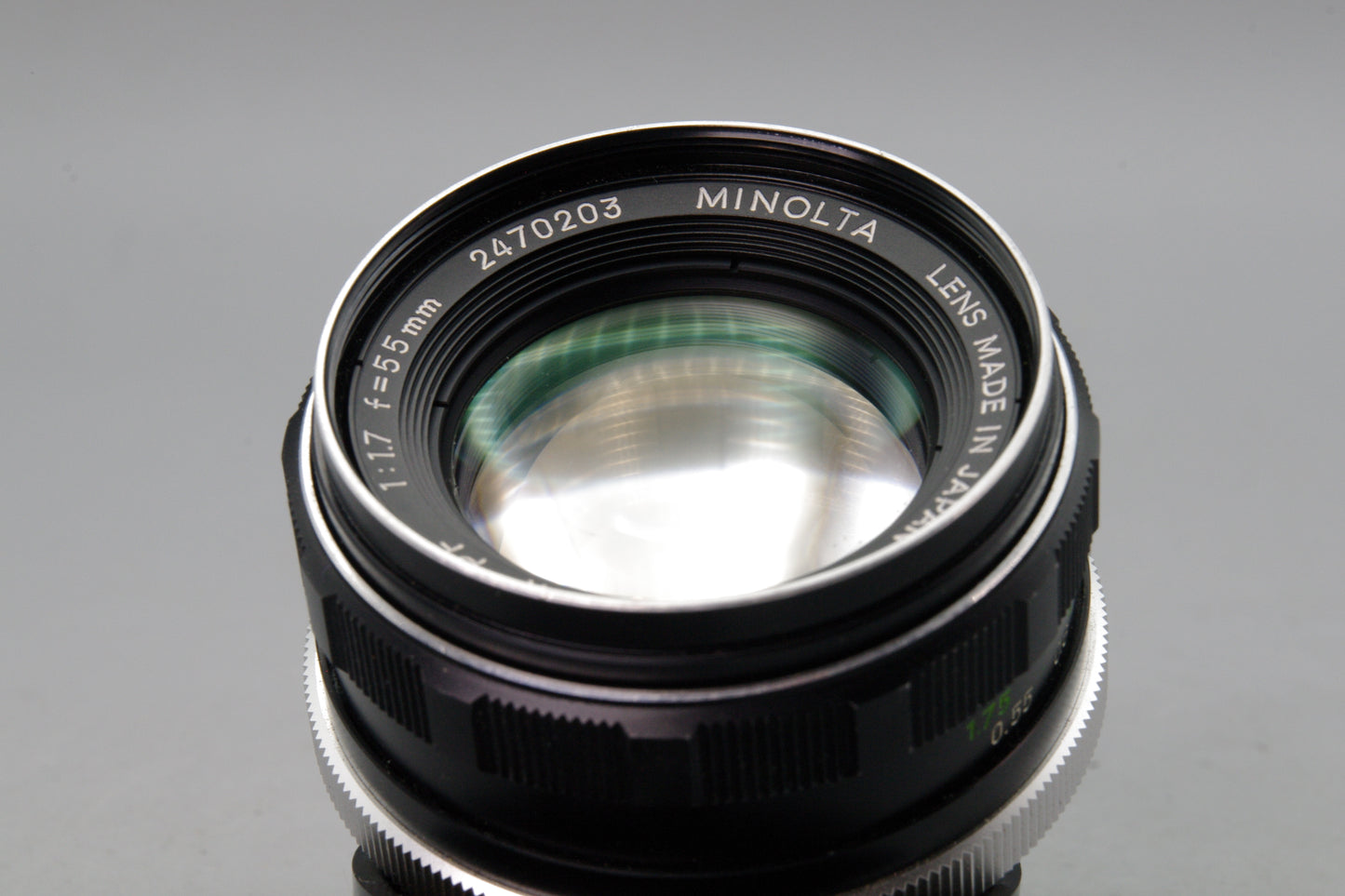 Minolta MD Rokkor‑PF 55mm f/1.7 Lens – Very Good Condition – Clean Optics